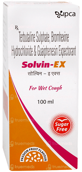 Solvin Ex Passion Fruit Flavour Sugar Free Expectorant 100ml