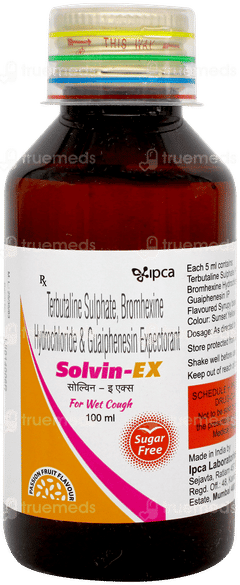 Solvin Ex Passion Fruit Flavour Sugar Free Expectorant 100ml Solvin Ex Passion Fruit Flavour Sugar Free Expectorant 100ml