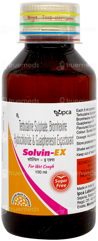 Solvin Ex Passion Fruit Flavour Sugar Free Expectorant 100ml