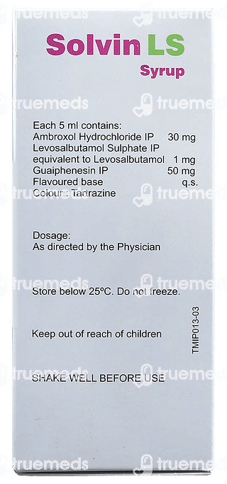 Solvin Ls Syrup 100ml