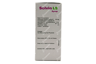 Solvin Ls 1/30/50 MG Syrup 60 ML