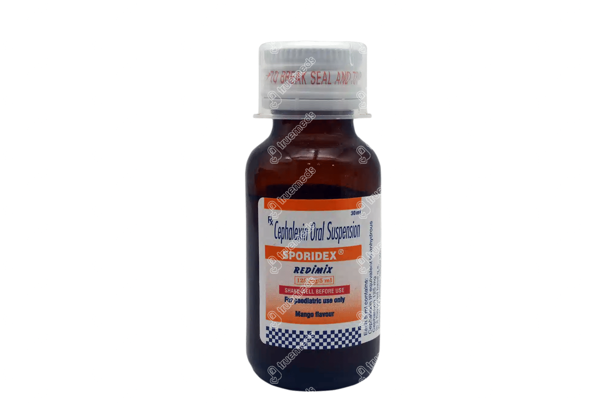 Sporidex Redimix 125Mg Mango Flavour Suspension 30Ml Uses, Side
