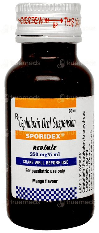 Sporidex Redimix 250mg Mango Flavour Suspension 30ml