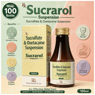 Sucrarol 1000/20 MG Syrup 100 ML