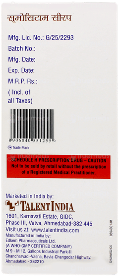 Sumocetam Syrup 100ml Sumocetam Syrup 100ml