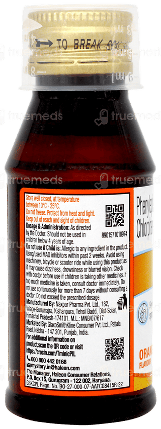 T Minic Orange Flavour Syrup 60ml