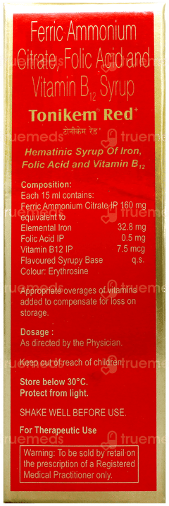 Tonikem Red Syrup 300Ml