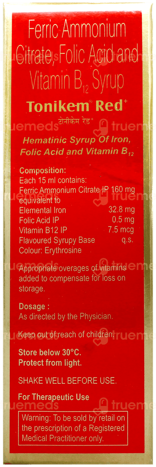 Tonikem Red Syrup 300Ml