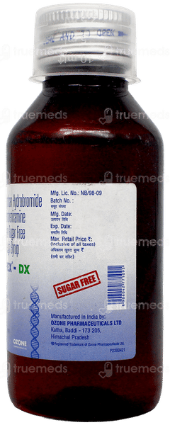 Topex Dx Sugar Free Syrup 100Ml