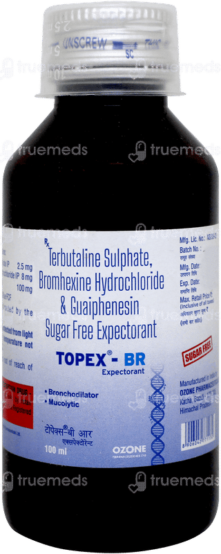 Topex Br Sugar Free Expectorant 100ml