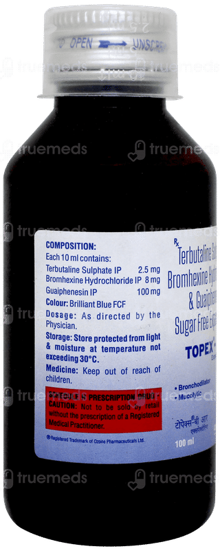 Topex Br Sugar Free Expectorant 100ml