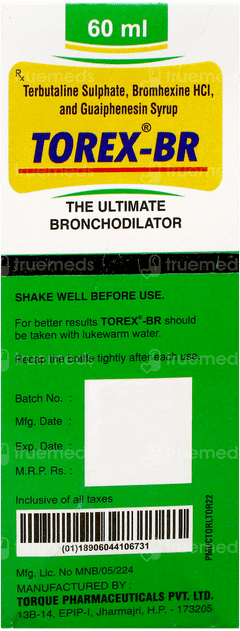 Torex Br Syrup 60Ml Torex Br Syrup 60Ml