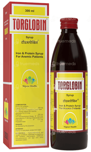 Torglobin 11.48 Mg/0.8mcg/0.17mg Syrup 300 ML