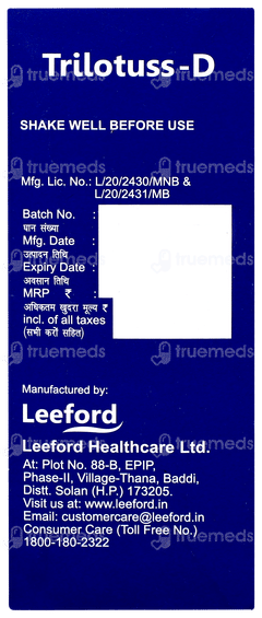 Trilotuss D Syrup 100ml