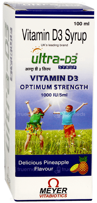 Ultra D3 Pineapple Flavour Syrup 100ml