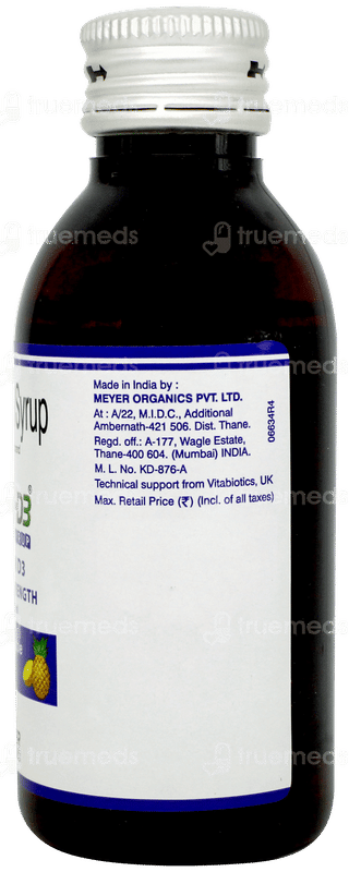 Ultra D3 Pineapple Flavour Syrup 100ml