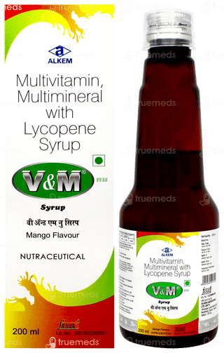 V & M Nu Mango Flavour Syrup 200ml