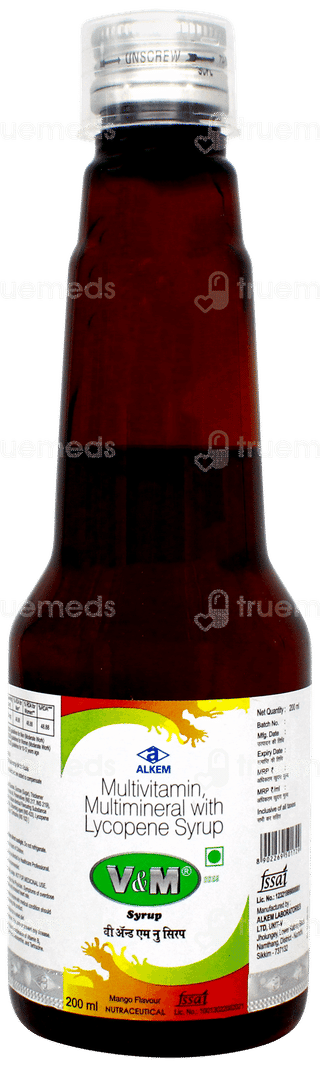 V & M Nu Mango Flavour Syrup 200ml