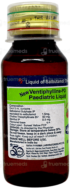 New Ventiphylline Pd Syrup 60ml New Ventiphylline Pd Syrup 60ml