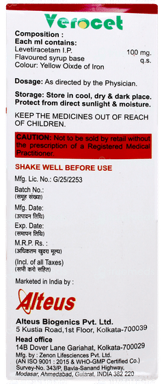Verocet Syrup 100ml
