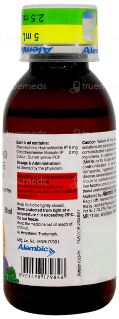 Wikoryl Af Syrup 60ml Wikoryl Af Syrup 60ml