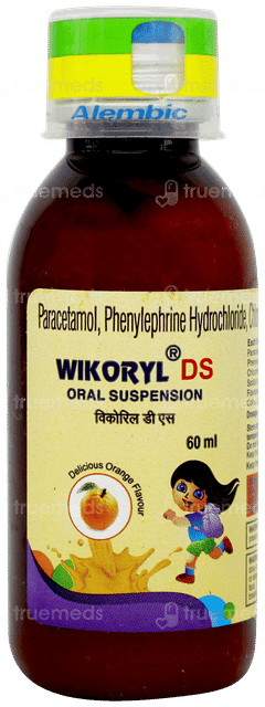 Wikoryl Ds Orange Flavour Suspension 60ml