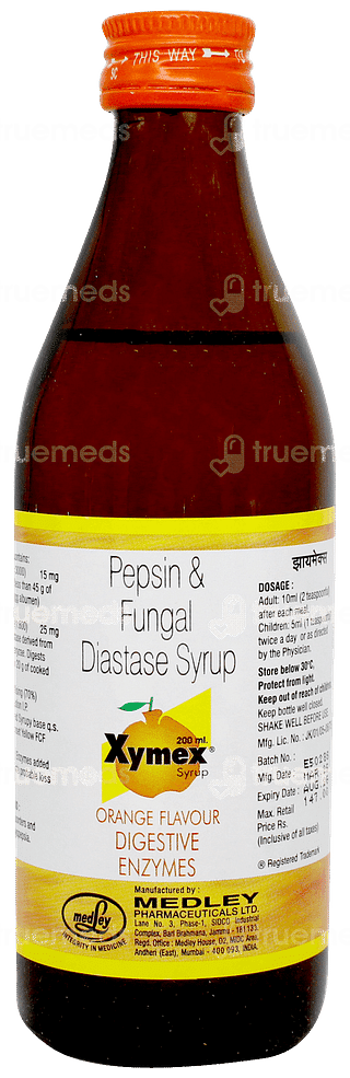 Xymex Orange Flavour Syrup 200ml