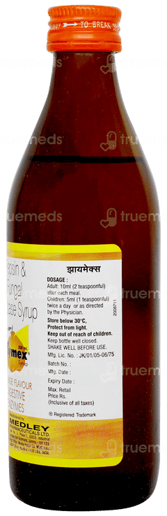 Xymex Orange Flavour Syrup 200ml Xymex Orange Flavour Syrup 200ml