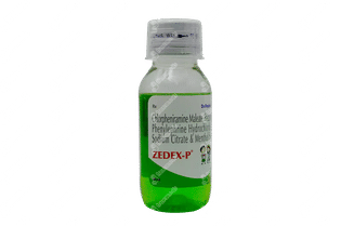 Zedex P Syrup 60 Ml - Uses, Side Effects, Dosage, Price | Truemeds