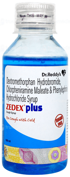 Zedex Plus Sugar Free Syrup 100ml Zedex Plus Sugar Free Syrup 100ml