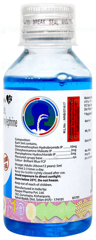 Zedex Plus Sugar Free Syrup 100ml