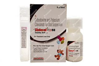 Zedocef Cv 50/31.25 MG Syrup 30 ML