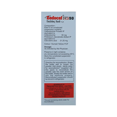 Zedocef Cv 50 Suspension 30ml Zedocef Cv 50 Suspension 30ml