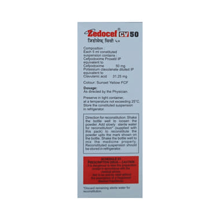 Zedocef Cv 50 Suspension 30ml
