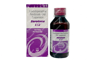 Zerotuss Sugar Free 20 MG Suspension 100 ML