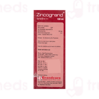 Zincogrand Syrup 100ml