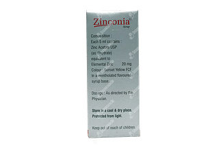 Zinconia 20 MG Syrup 100 ML