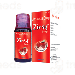 Zinsy Strawberry Flavour Syrup 60ml