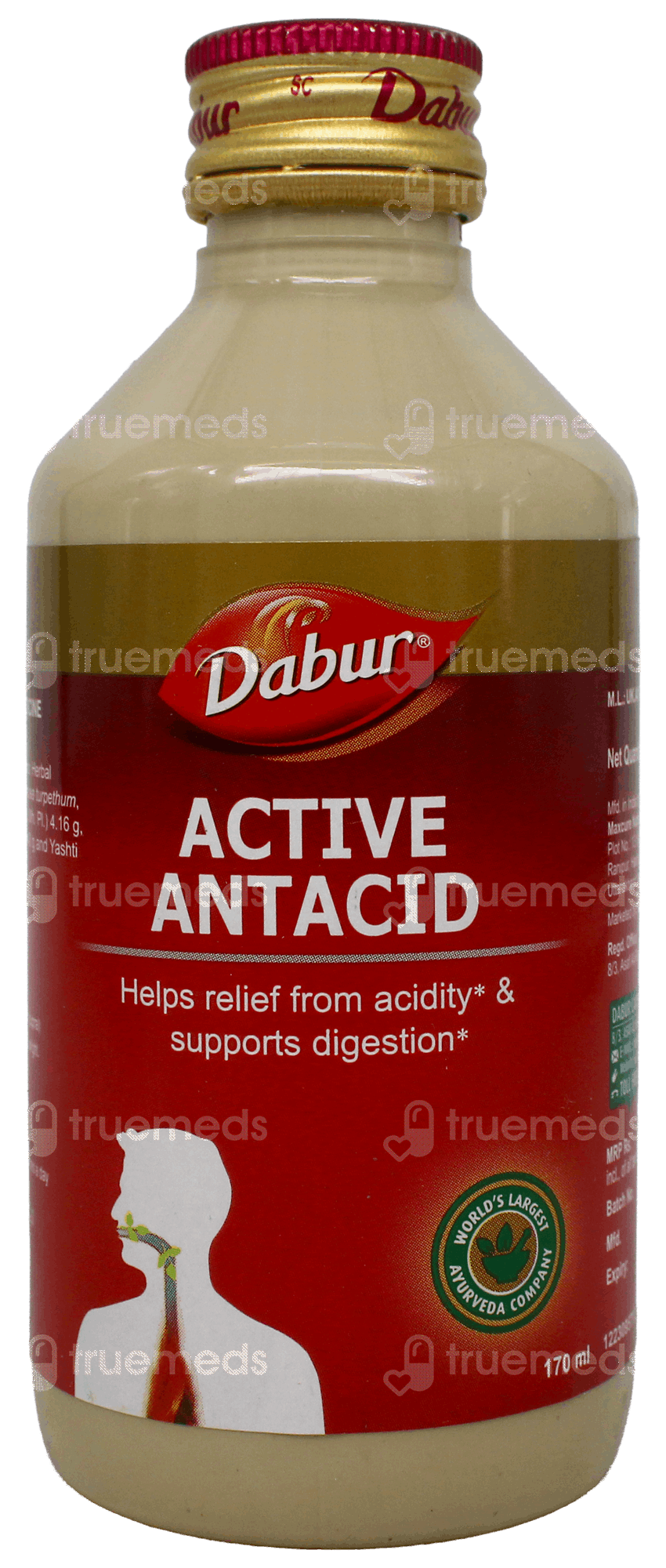 Dabur Active Antacid Syrup 170 Ml - Uses, Side Effects, Dosage, Price ...