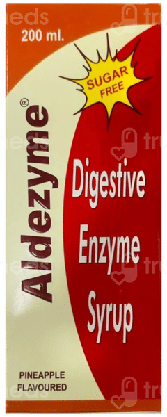 Aldezyme Pineapple Flavoured Sugar Free Syrup 200ml Aldezyme Pineapple Flavoured Sugar Free Syrup 200ml