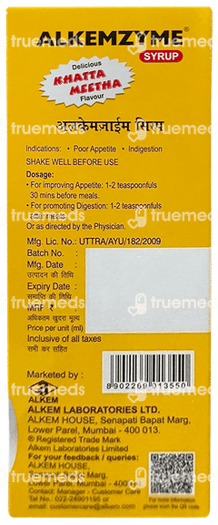 Alkemzyme Syrup 200ml
