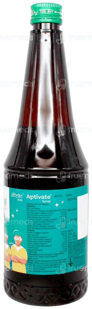 Aptivate Pineapple Flavor Syrup 450Ml