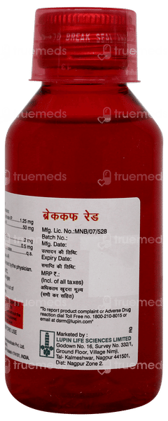 Breakuf Red Syrup 100ml Breakuf Red Syrup 100ml