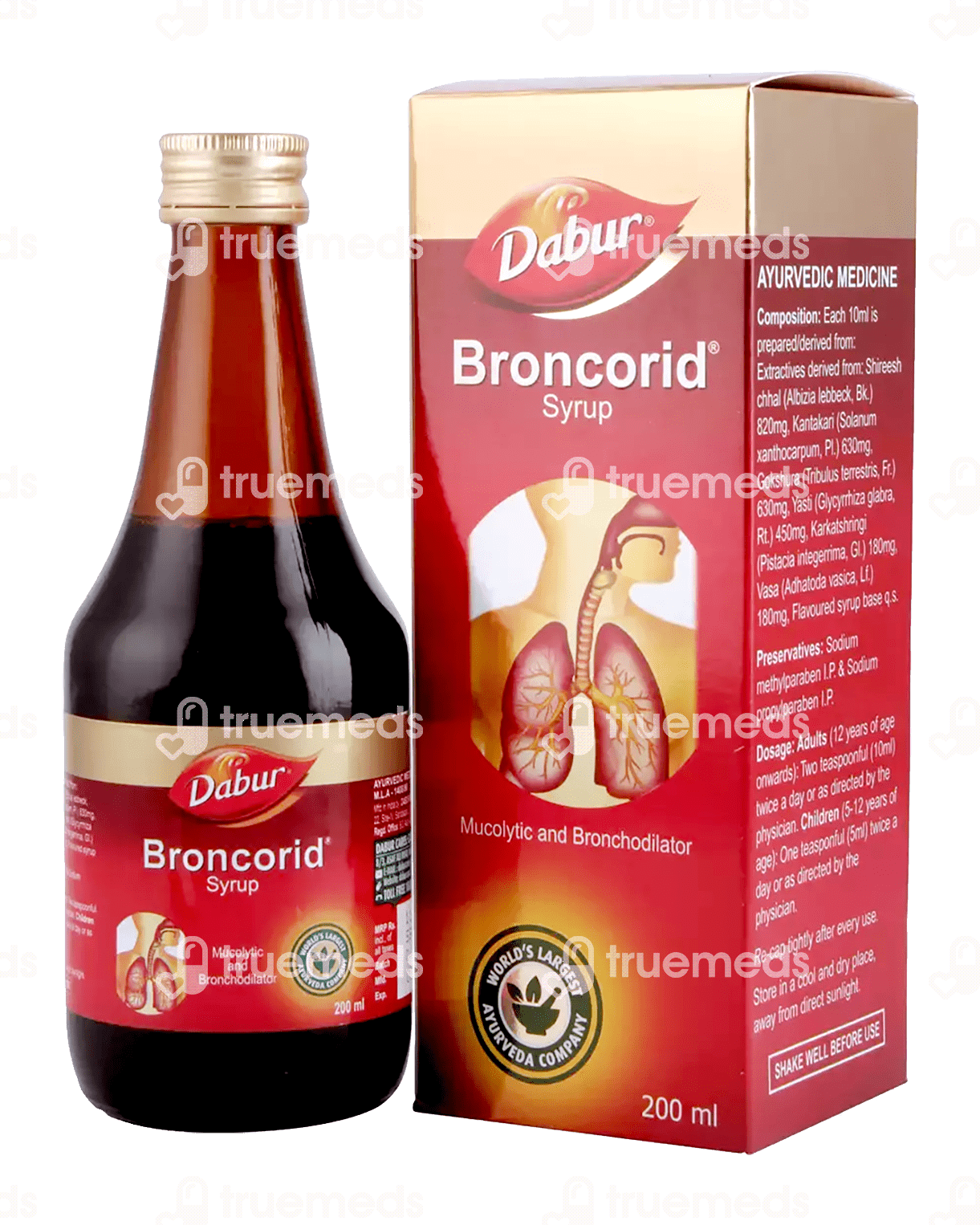 Dabur Broncorid Syrup 200 Ml Uses, Side Effects, Dosage, Price Truemeds