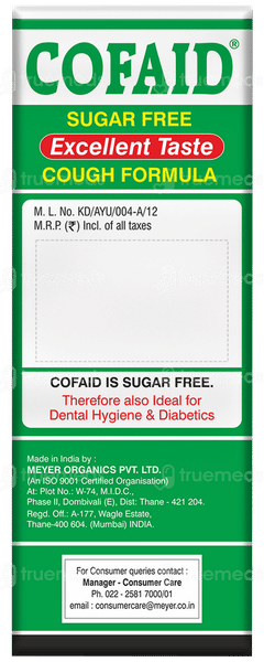 Cofaid Sugar Free Liquid 100ml