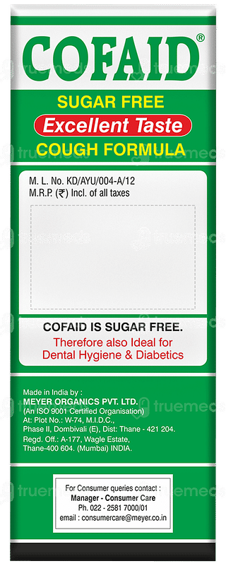 Cofaid Sugar Free Liquid 100ml