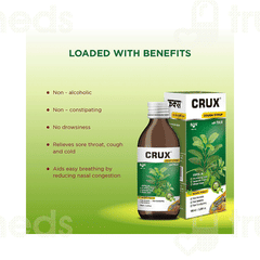 Crux With Tulsi Pineapple Flavor Cough Syrup 100ml
