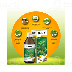 Crux With Tulsi Pineapple Flavor Cough Syrup 100ml