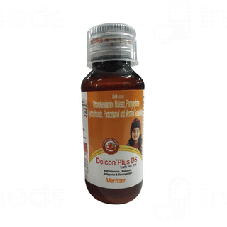 Delcon Plus Ds Strawberry Flavour Syrup 60ml