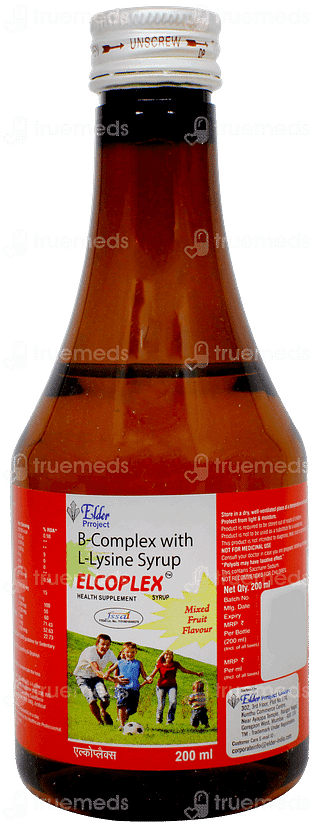 Elcoplex Mixed Fruit Flavour Syrup 200ml